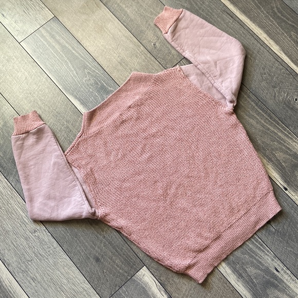 Bohme Contrast Sleeve Sweater - Pink - Picture 6 of 12